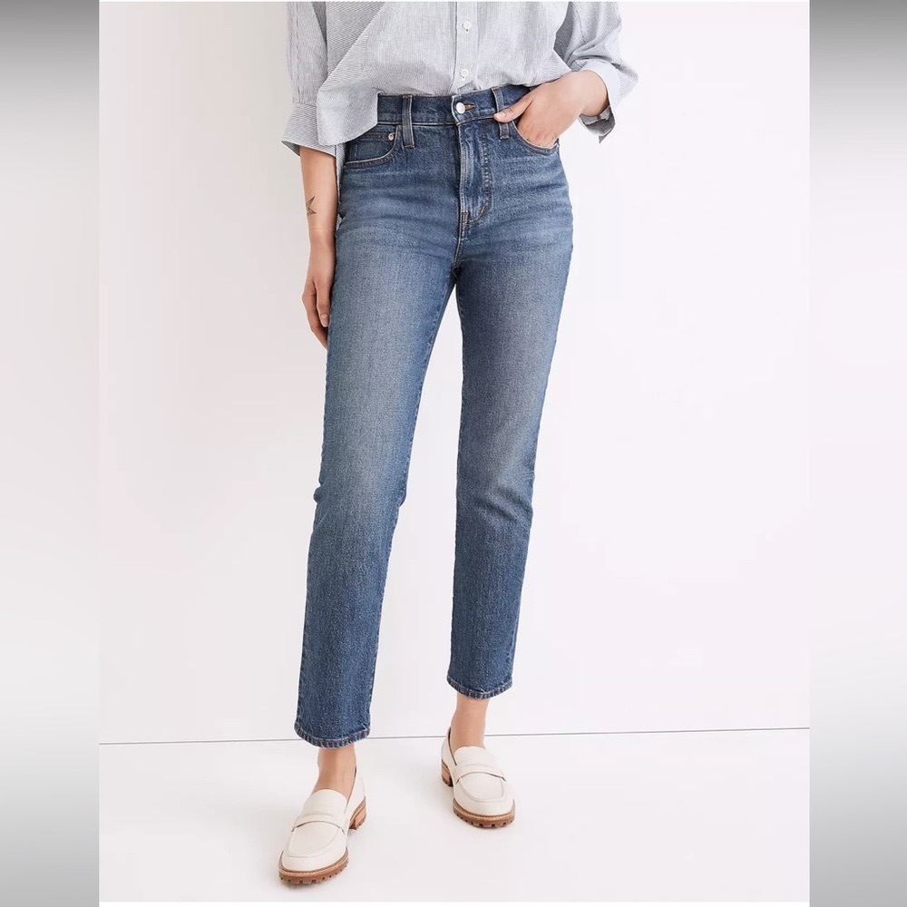Madewell perfect vintage jean (high rise straight fit)